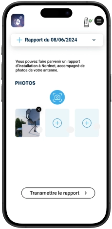 Envoyez votre rapport d'installation