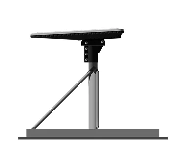 neosat supra - vue de profil avec la tête montée sur le support de fixation secondaire