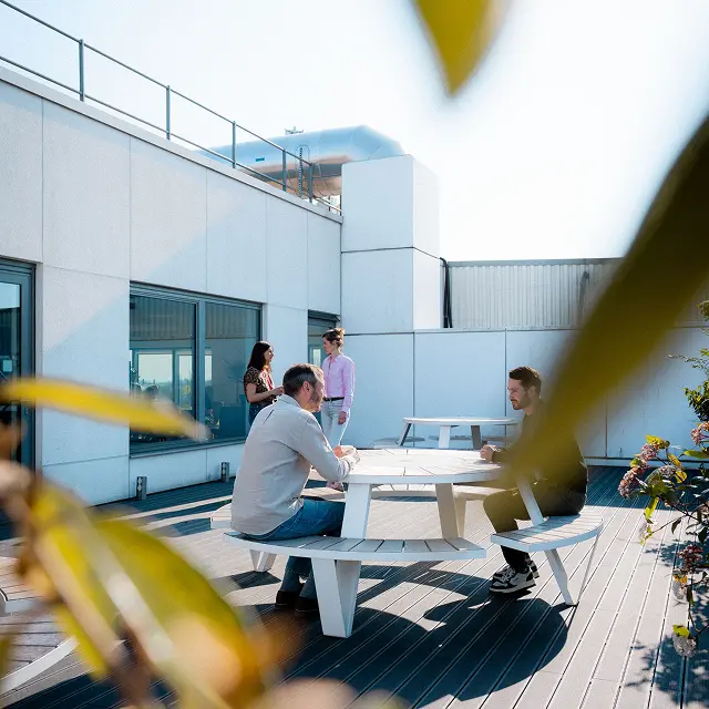 Prise de vue du Cinquième étage : terrasse